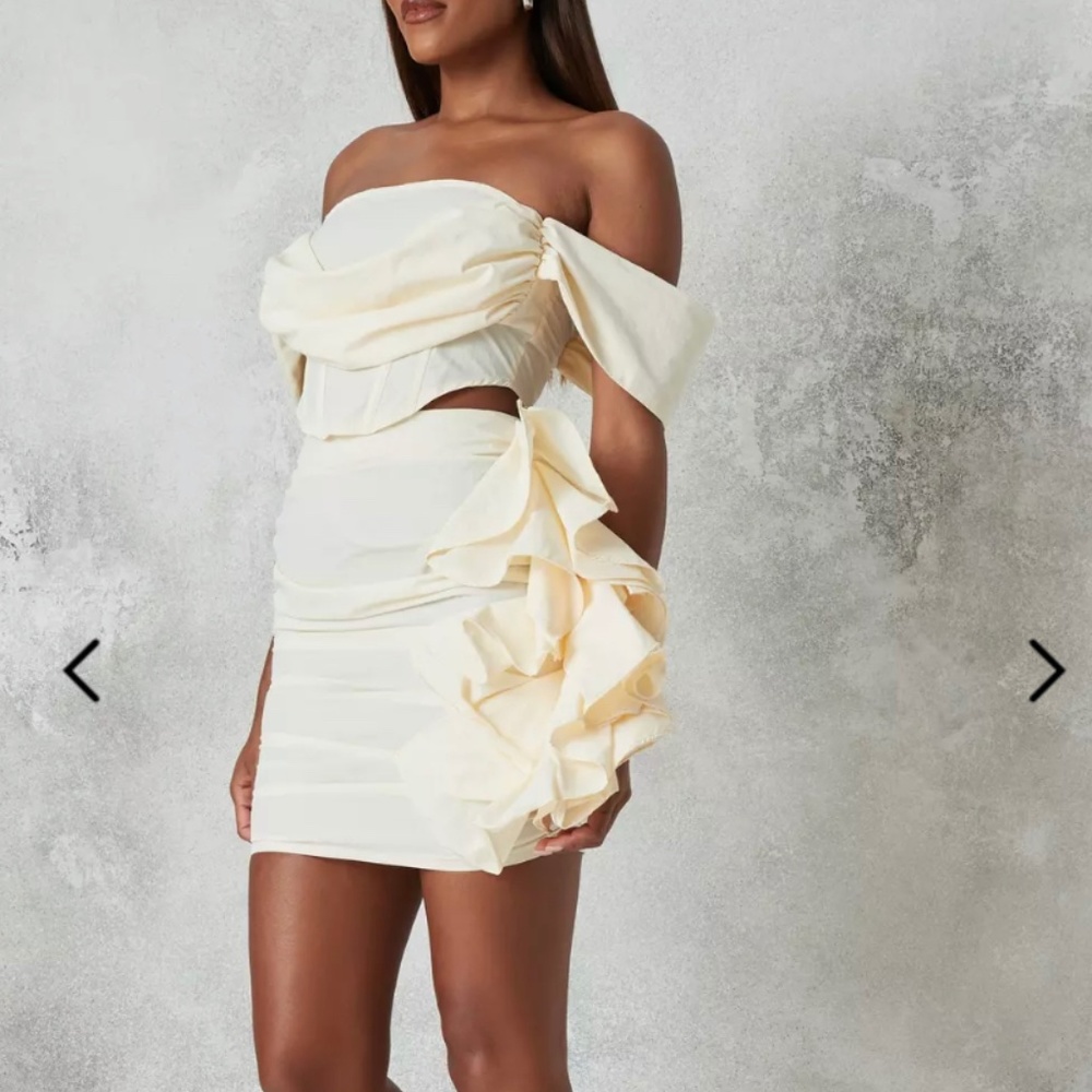 Brand New Co-Ord Ruched Corset Set